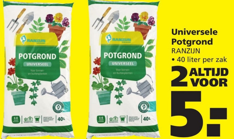 Ranzijn Huismerk   potgrond folder aanbieding bij  Ranzijn Tuin en Dier - details