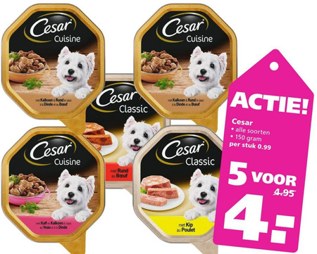 Cesar   kattenvoer folder aanbieding bij  Ranzijn Tuin en Dier - details