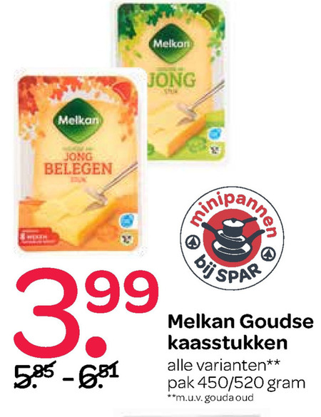 Melkan   kaas folder aanbieding bij  Spar - details