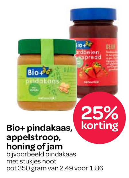 Bio Plus   appelstroop, pindakaas folder aanbieding bij  Spar - details