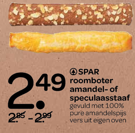 Spar Huismerk   speculaas, amandelstaaf folder aanbieding bij  Spar - details