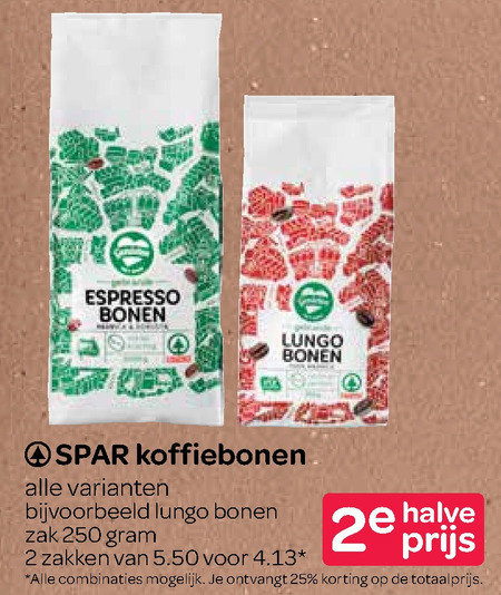 Spar Huismerk   koffiebonen folder aanbieding bij  Spar - details