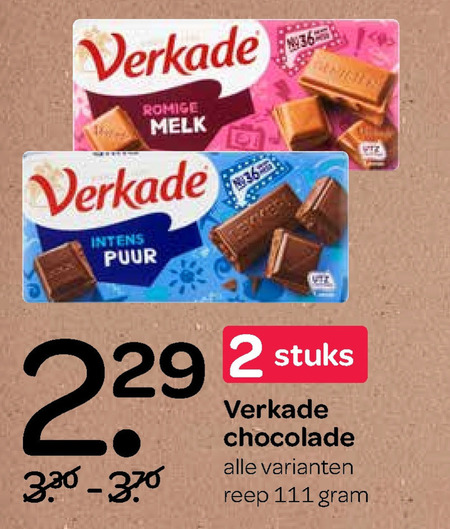 Verkade   chocolade folder aanbieding bij  Spar - details