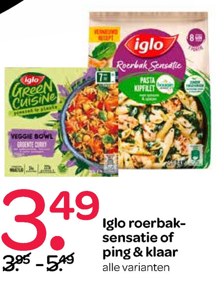 Iglo   diepvriesmaaltijd folder aanbieding bij  Spar - details