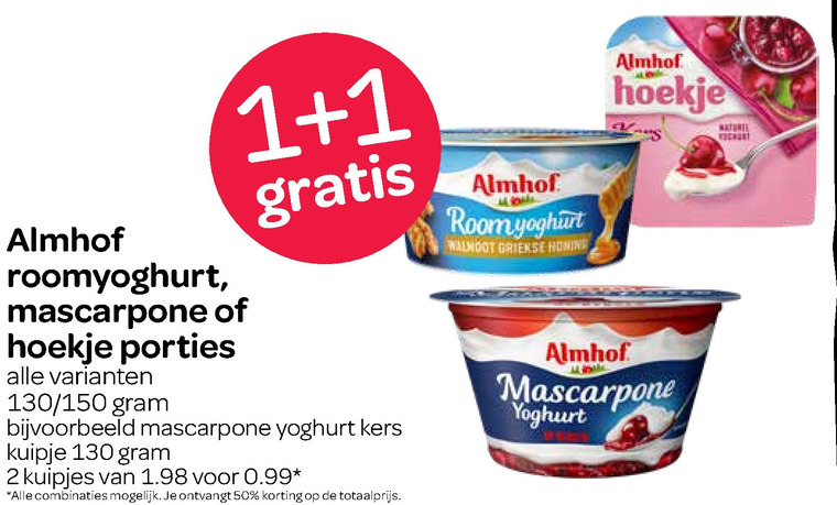 Almhof   vruchtenyoghurt, toetje folder aanbieding bij  Spar - details