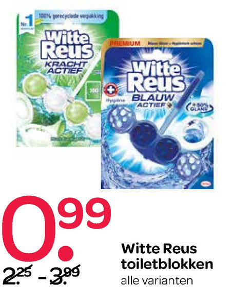 Witte Reus   toiletblok folder aanbieding bij  Spar - details