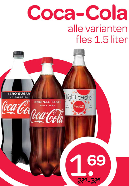 Coca-Cola   cola folder aanbieding bij  Spar - details