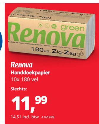 Renova   keukenpapier folder aanbieding bij  Office Centre - details