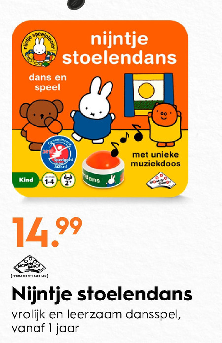 Nijntje   kinderspelletje folder aanbieding bij  Blokker - details