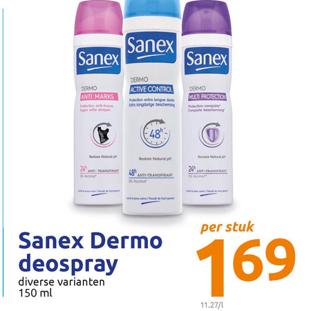 Sanex   deodorant folder aanbieding bij  Action - details