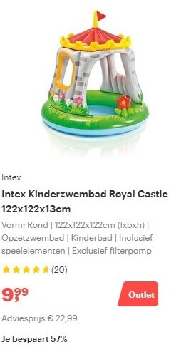 Intex   peuterzwembadje folder aanbieding bij  Bol.com - details