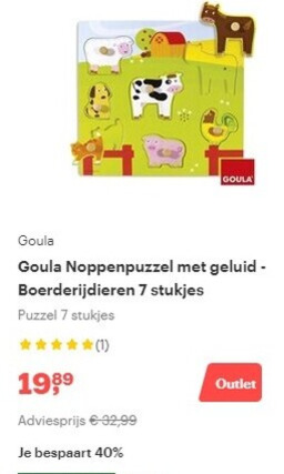 Goula   legpuzzel folder aanbieding bij  Bol.com - details