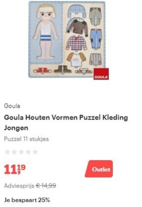 Goula   houten puzzel folder aanbieding bij  Bol.com - details