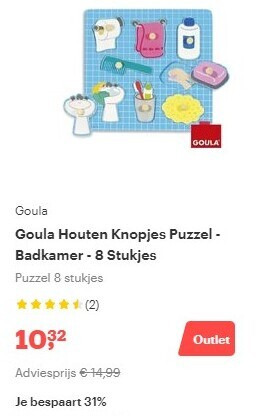 Goula   houten puzzel folder aanbieding bij  Bol.com - details