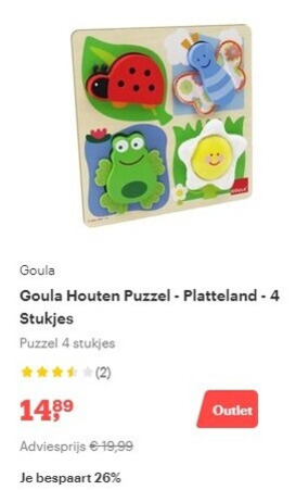 Goula   houten puzzel folder aanbieding bij  Bol.com - details