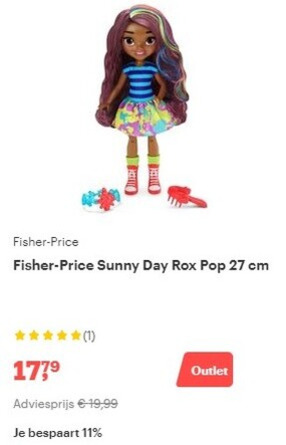 Fisher Price   tienerpop folder aanbieding bij  Bol.com - details