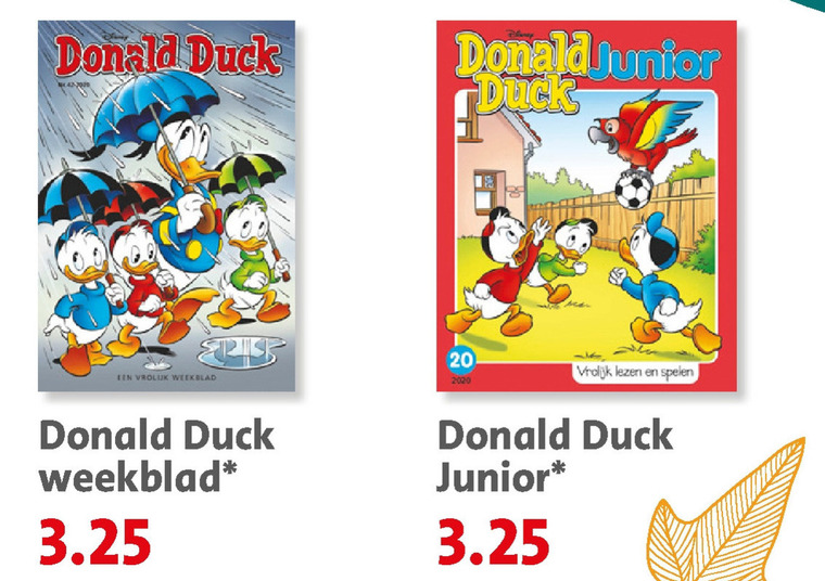 Donald Duck   stripboek folder aanbieding bij  Bruna - details