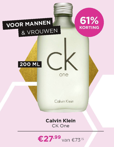 Calvin Klein   eau de toilette folder aanbieding bij  Ici Paris XL - details