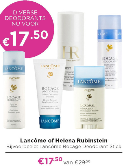 Lancome   deodorant folder aanbieding bij  Ici Paris XL - details