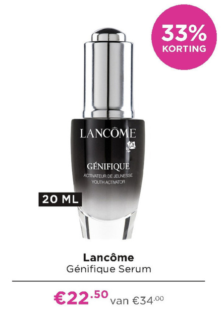 Lancome   huidserum folder aanbieding bij  Ici Paris XL - details