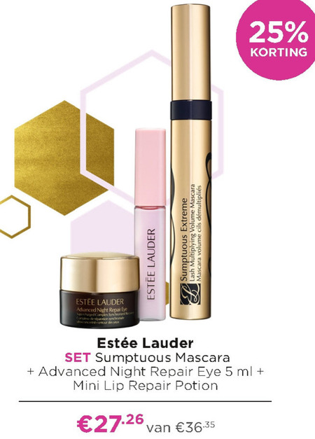 Estee Lauder   mascara folder aanbieding bij  Ici Paris XL - details