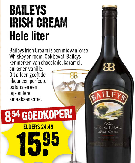 Baileys   likeur folder aanbieding bij  Dirck III - details