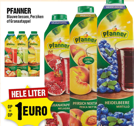 Pfanner   fruitdrank folder aanbieding bij  Dirck III - details