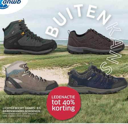 Human Nature   wandelschoenen folder aanbieding bij  ANWB - details