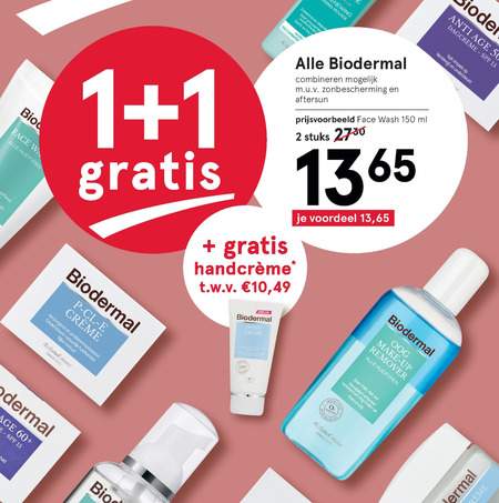 Biodermal   dagcreme, nachtcreme folder aanbieding bij  Etos - details