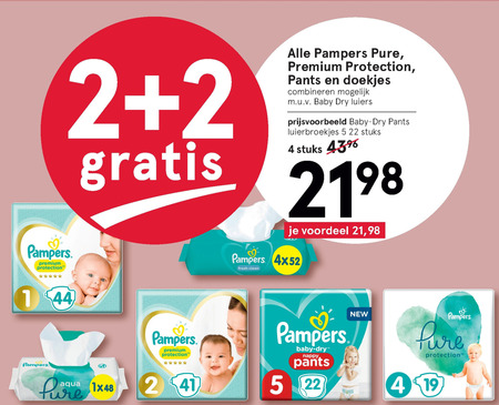 Pampers   billendoekjes, luiers folder aanbieding bij  Etos - details