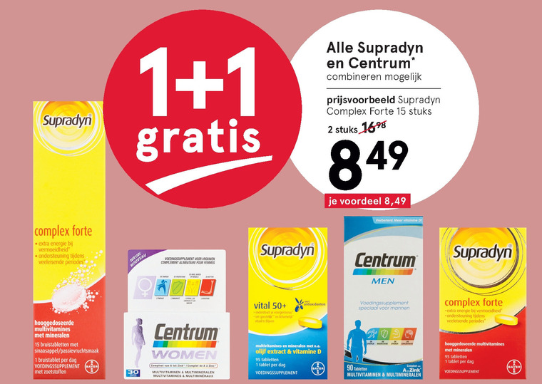 Centrum   multivitaminen folder aanbieding bij  Etos - details