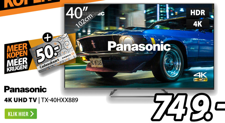 Panasonic   4k ultrahd televisies folder aanbieding bij  Expert - details