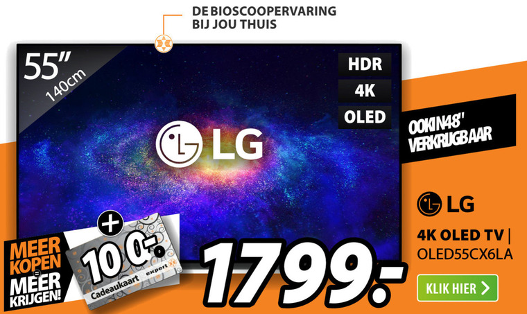 LG   oled televisie, 4k ultrahd televisies folder aanbieding bij  Expert - details