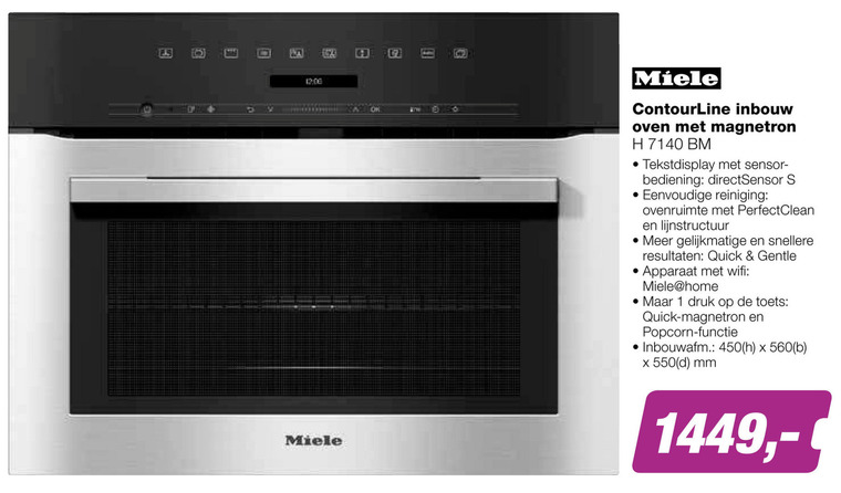 Miele   inbouwmagnetron, inbouwoven folder aanbieding bij  EP Electronic Partner - details