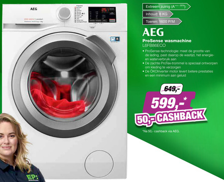 AEG   wasmachine folder aanbieding bij  EP Electronic Partner - details