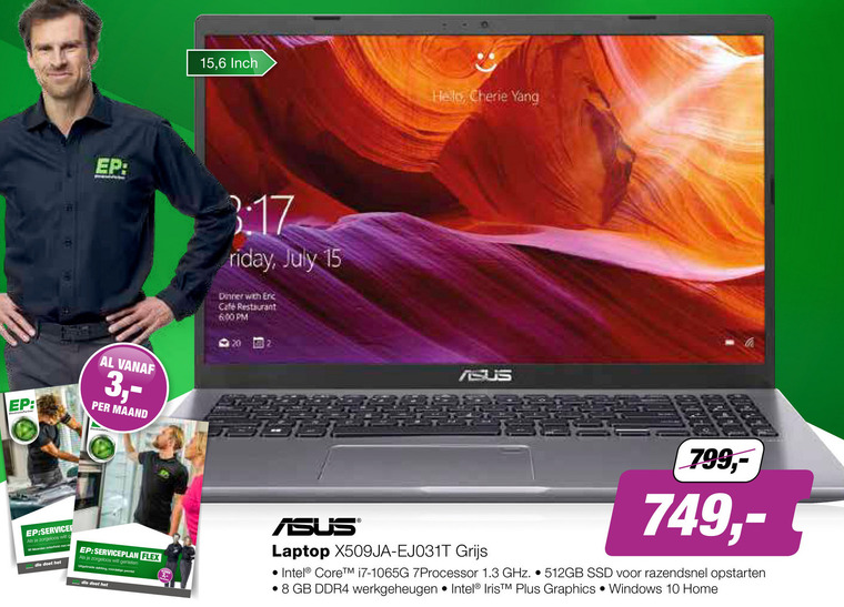 Asus   notebook folder aanbieding bij  EP Electronic Partner - details