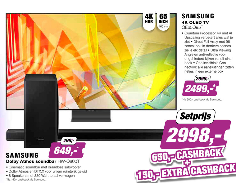 Samsung   4k ultrahd televisies, soundbar folder aanbieding bij  EP Electronic Partner - details