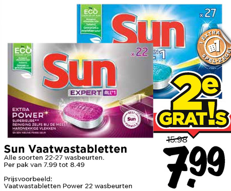 Sun   vaatwasmiddel folder aanbieding bij  Vomar - details