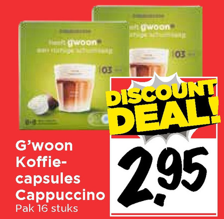 Gwoon   dolce gusto capsules folder aanbieding bij  Vomar - details