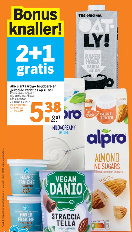 Alle merken   soja zuivel, soja melk folder aanbieding bij  Albert Heijn - details