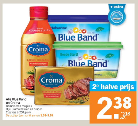 Croma   margarine, olie en vetten folder aanbieding bij  Albert Heijn - details