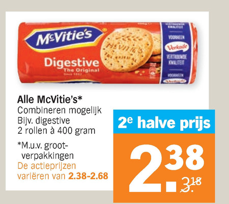 McVities   biscuits folder aanbieding bij  Albert Heijn - details