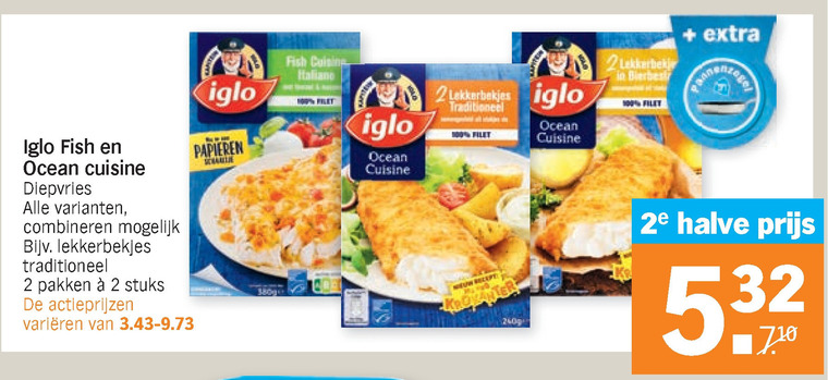 Iglo   lekkerbekjes, kibbeling folder aanbieding bij  Albert Heijn - details