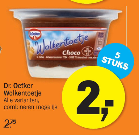 Dr Oetker   toetje folder aanbieding bij  Albert Heijn - details