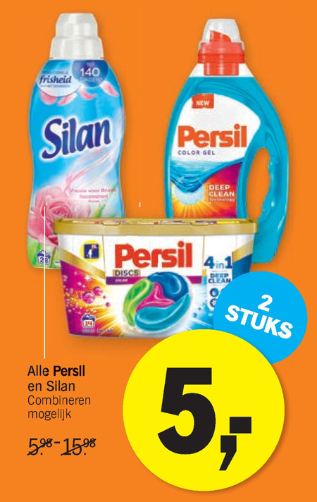 Silan   wasverzachter, wasmiddel folder aanbieding bij  Albert Heijn - details