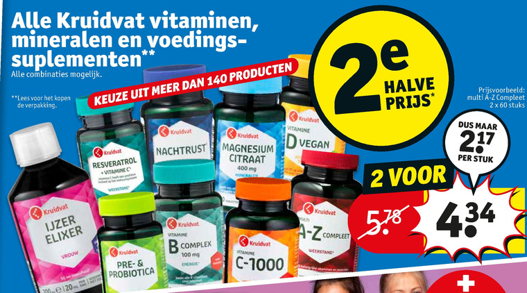 Kruidvat Huismerk   voedingssupplement, vitamine folder aanbieding bij  Kruidvat - details