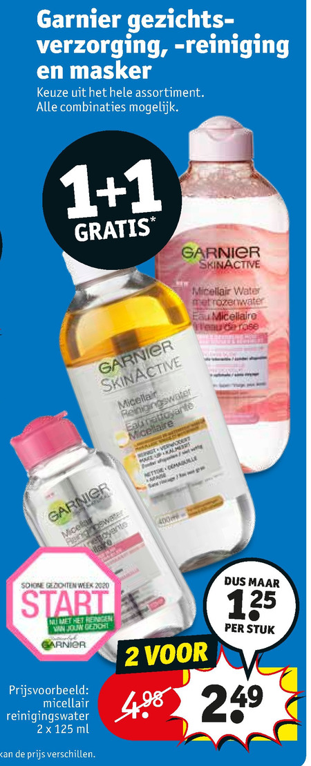 Garnier Skin Active   gezichtsverzorging, dagcreme folder aanbieding bij  Kruidvat - details