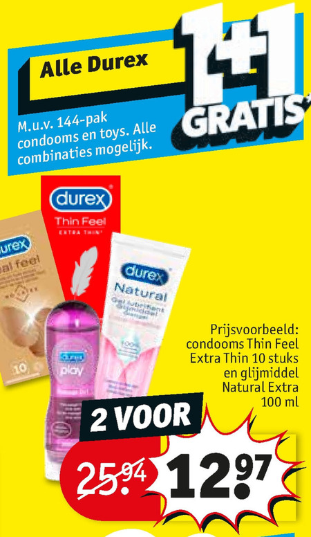 Durex   erotiek, glijmiddel folder aanbieding bij  Kruidvat - details