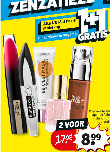 L Oreal   oogschaduw, cosmetica folder aanbieding bij  Kruidvat - details