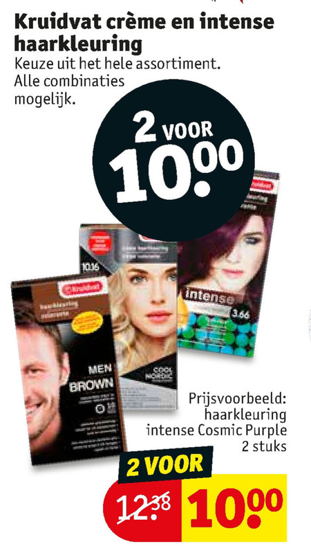 Kruidvat Huismerk   haarkleuring folder aanbieding bij  Kruidvat - details